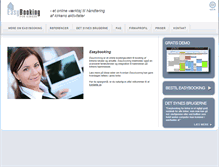 Tablet Screenshot of easybooking.dk
